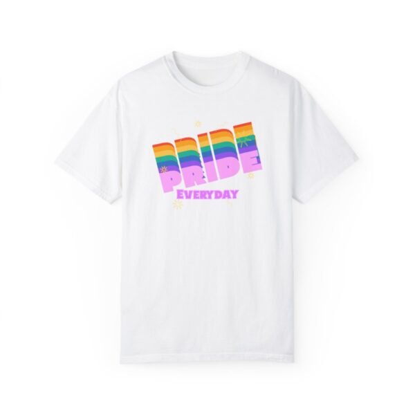 Pride Everyday T-shirt- Unisex Garment-Dyed T-shirt - Image 4