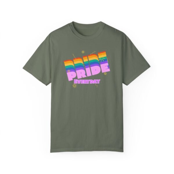 Pride Everyday T-shirt- Unisex Garment-Dyed T-shirt - Image 5