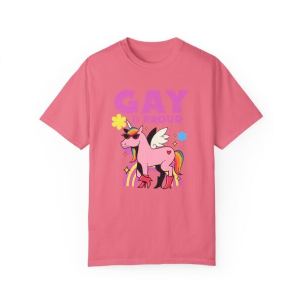 Gay and Proud T-shirt - Unisex Garment-Dyed T-shirt - Image 11