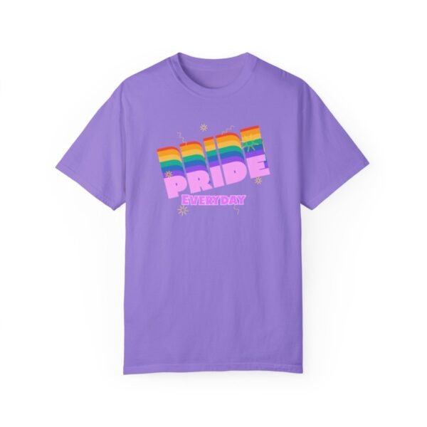 Pride Everyday T-shirt- Unisex Garment-Dyed T-shirt - Image 7