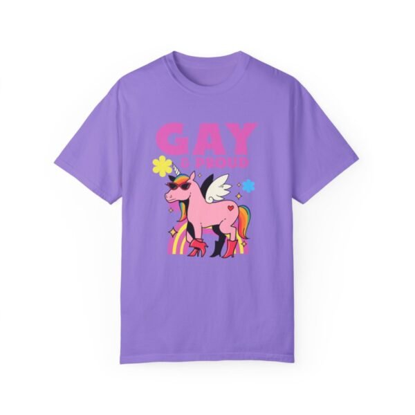 Gay and Proud T-shirt - Unisex Garment-Dyed T-shirt - Image 9
