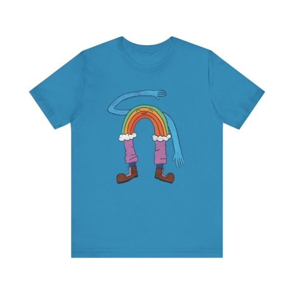 Rainbow Wave Jersey Short Sleeve T-shirt - Image 4