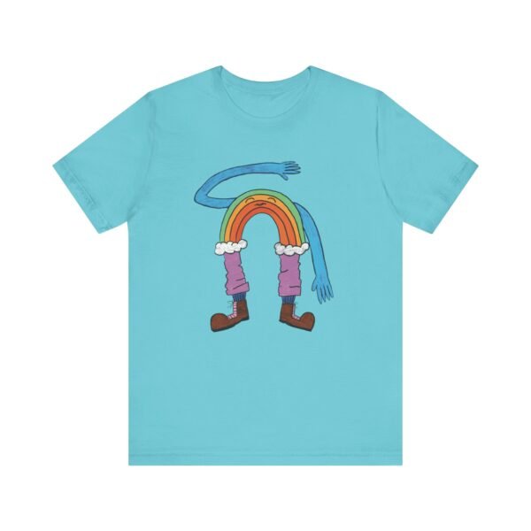Rainbow Wave Jersey Short Sleeve T-shirt - Image 5