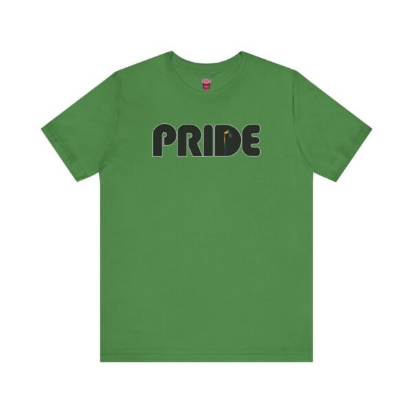Minimalist PRIDE Flagpole Design- Unisex Short Sleeve Shirt - Image 9