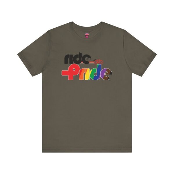 Ride With Pride Cycle- Unisex Short Sleeve Shirt - Image 5