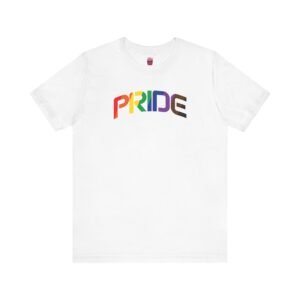 Curved Rainbow PRIDE 2025 Tee- Unisex Short Sleeve Shirt