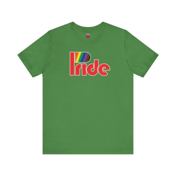 Bold PRIDE P Flag - Unisex Short Sleeve Shirt - Image 9