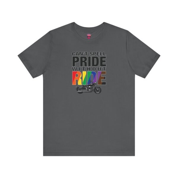 Can’t Spell Pride Without Ride Tee – LGBTQ+ Biker Pride 2025 Unisex Short Sleeve Shirt - Image 17