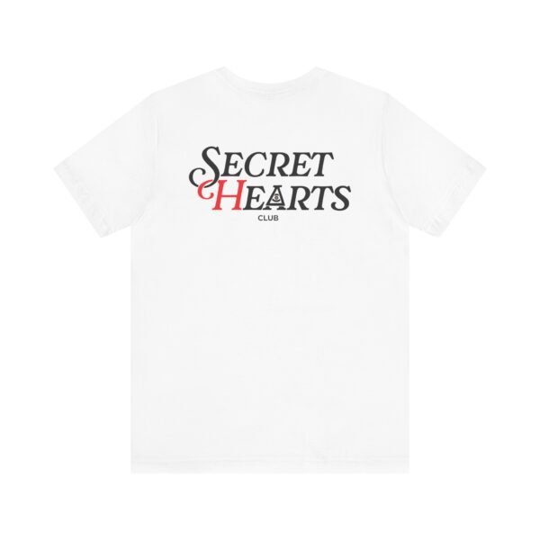 Secret Hearts Club Tee - Unisex Short Sleeve Tee - Image 2