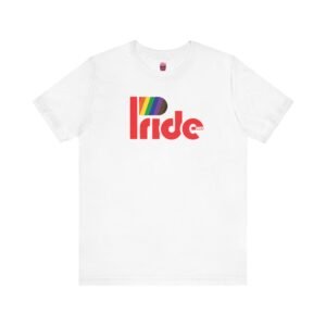 Bold PRIDE P Flag - Unisex Short Sleeve Shirt