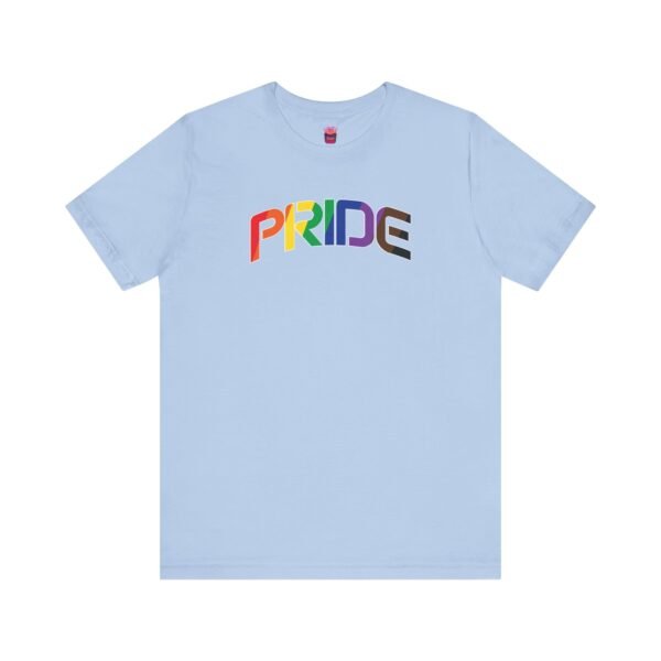 Curved Rainbow PRIDE 2025 Tee- Unisex Short Sleeve Shirt - Image 13