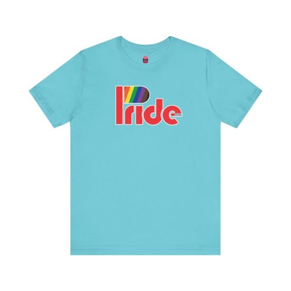 Bold PRIDE P Flag - Unisex Short Sleeve Shirt - Image 11